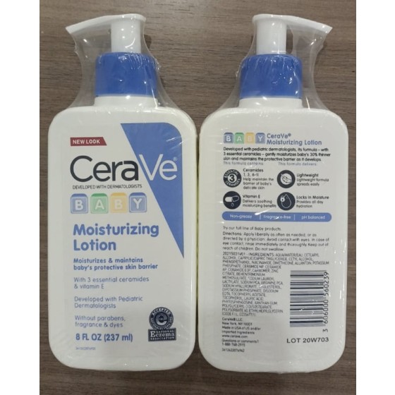 Baby Moisturizing Lotion is free of fragrance -237ml
